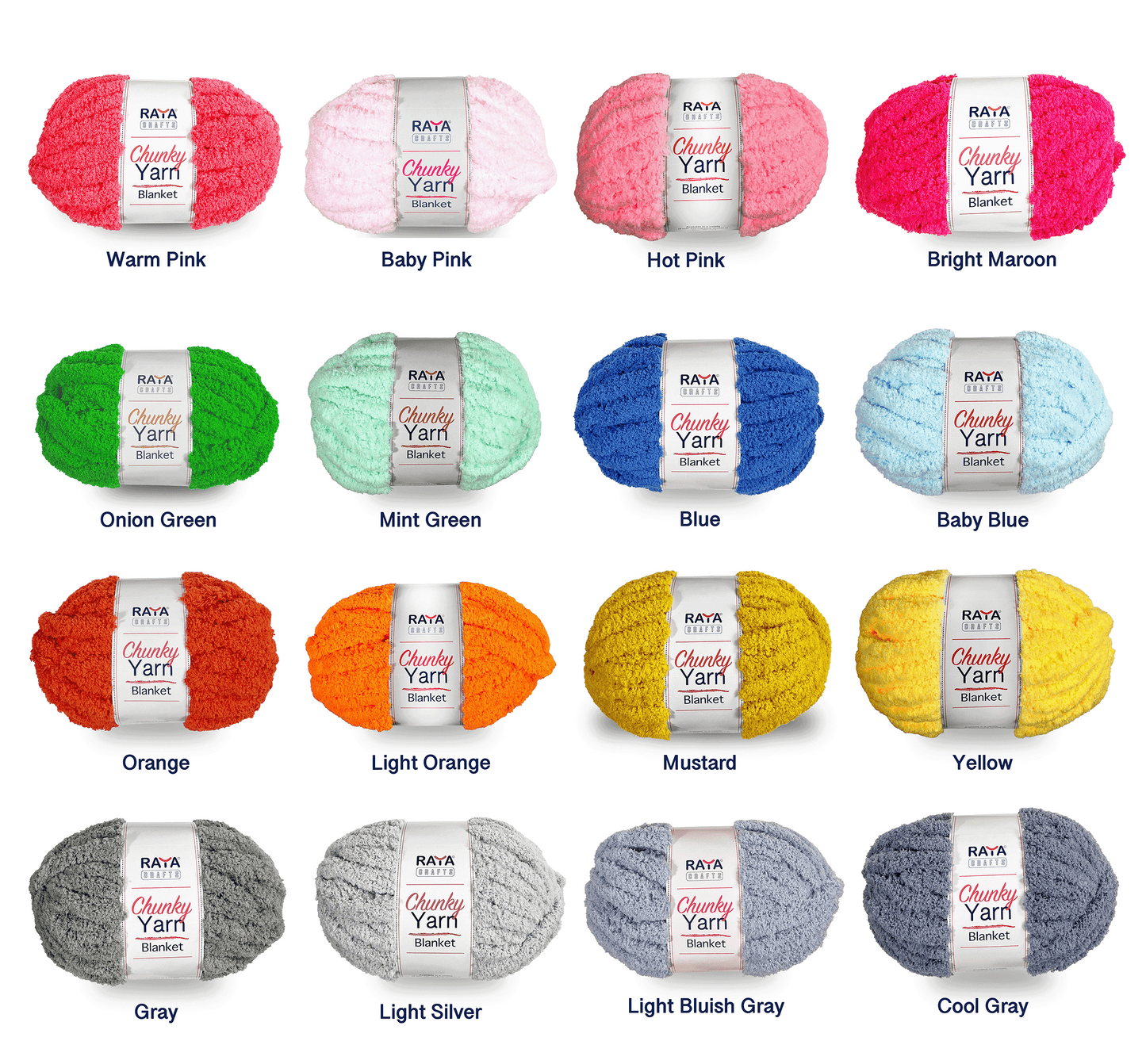 Chunky Chenille Blanket Yarn - Jumbo - Size 7