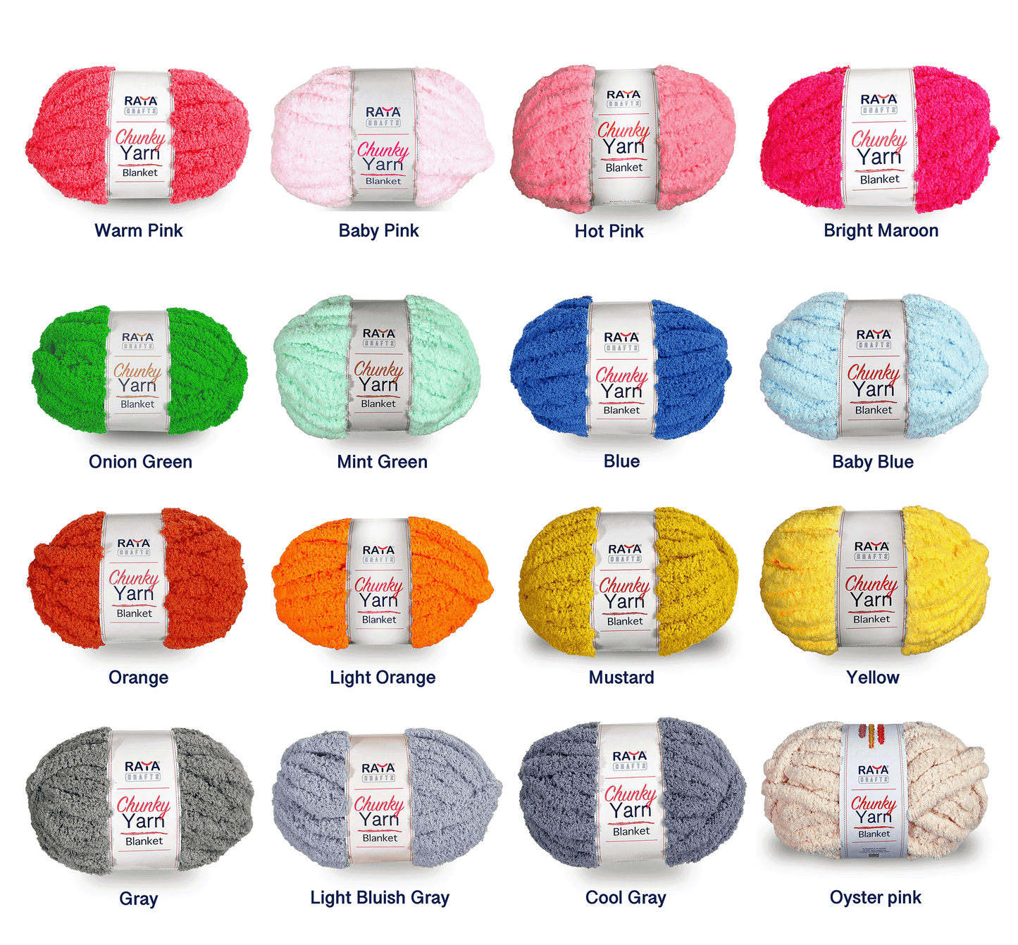 Chunky Chenille Blanket Yarn - Jumbo - Size 7