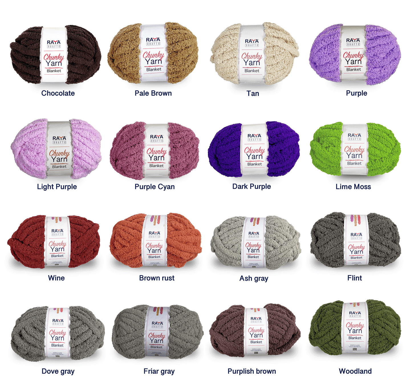 Chunky Chenille Blanket Yarn - Jumbo - Size 7