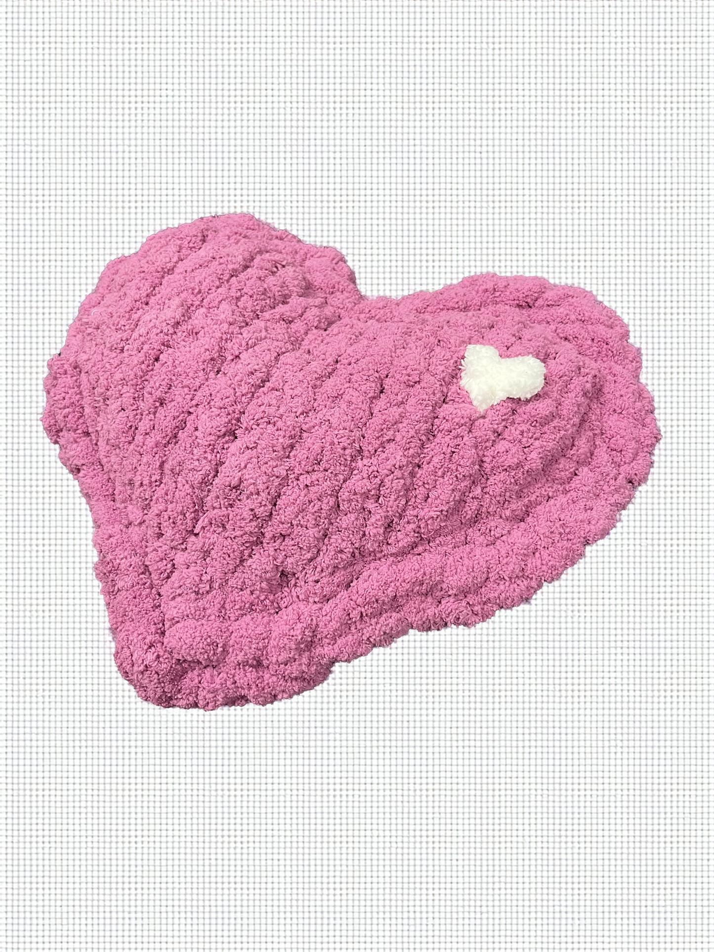 Handmade chunky chenille yarn blanket & pillow set - Purple & Navy