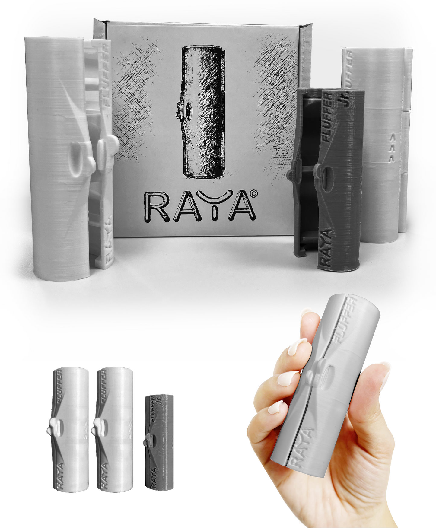 3 pack - RAYA™ FLUFFER – Chunky Yarn Fluffing Tool - Ultimate Combo (2 Large + 1 Small)