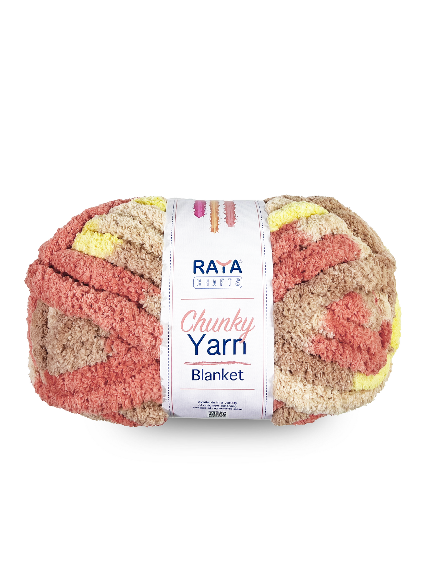 Multicolors Chunky Chenille Blanket Yarn - Jumbo - Size 7