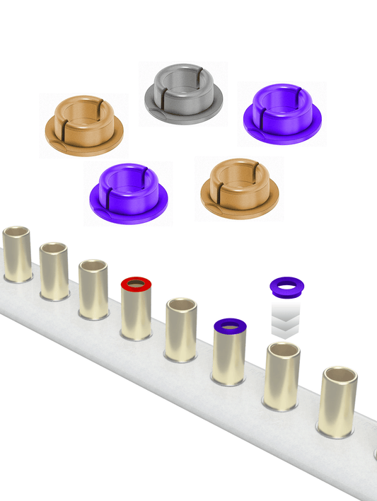 ADD-ONS: 5 Pieces of PegMark (+ 1 sheet of Self-Adhesive numbers labels 1 - 100 Clear ) - for Pattern or design tracking