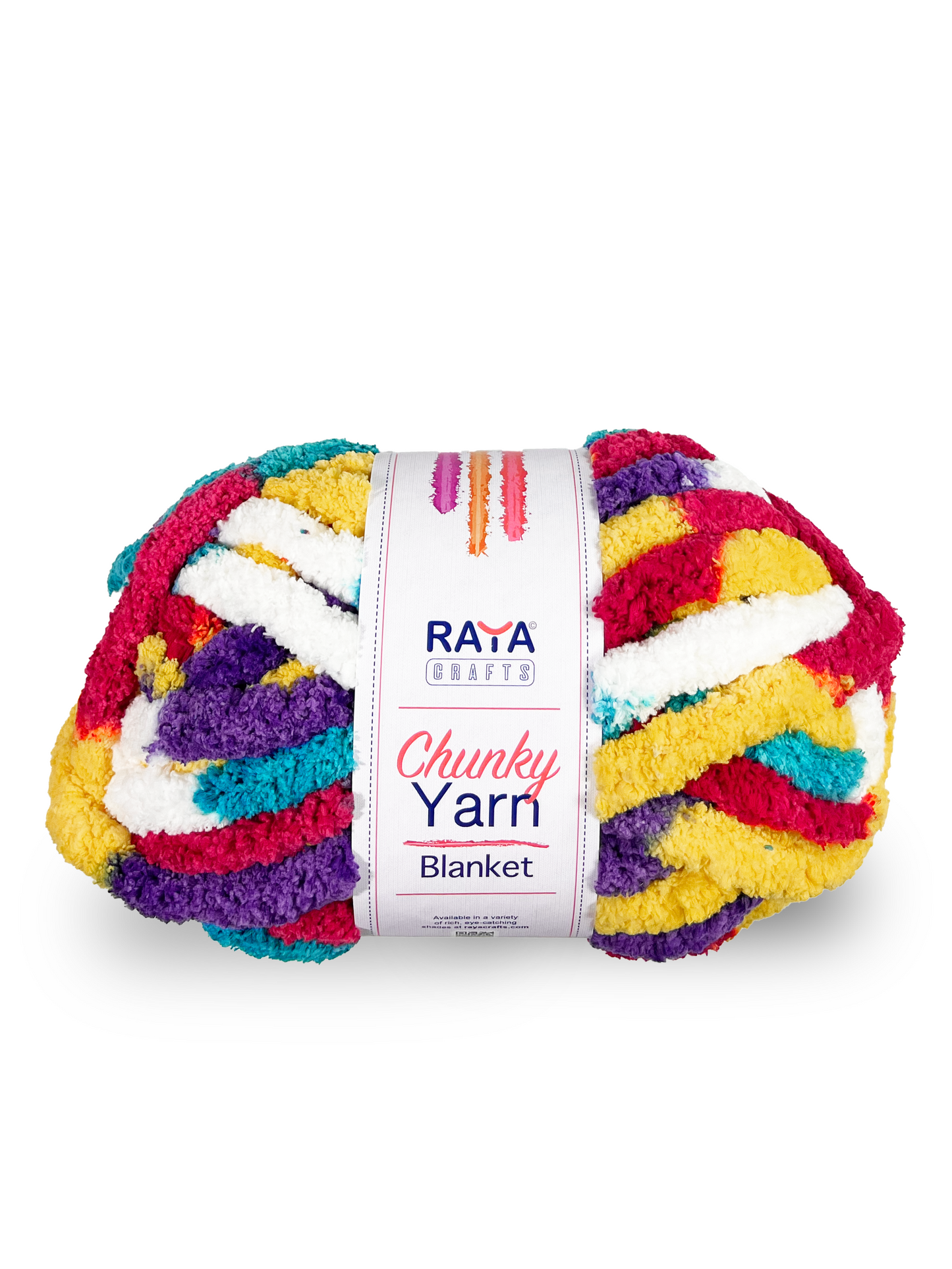 Multicolors Chunky Chenille Blanket Yarn - Jumbo - Size 7