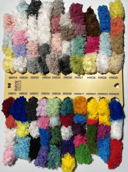RAYA Colors Palettes - Chunky Chenille Blanket Yarn - Jumbo - Size 7