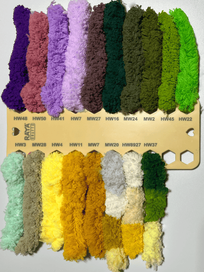RAYA Colors Palettes - Chunky Chenille Blanket Yarn - Jumbo - Size 7