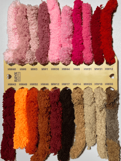 RAYA Colors Palettes - Chunky Chenille Blanket Yarn - Jumbo - Size 7