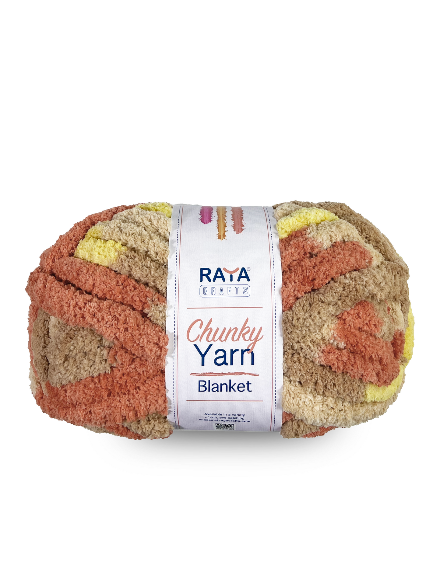 Multicolors Chunky Chenille Blanket Yarn - Jumbo - Size 7