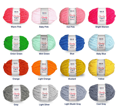 Chunky Chenille Blanket Yarn - Jumbo - Size 7