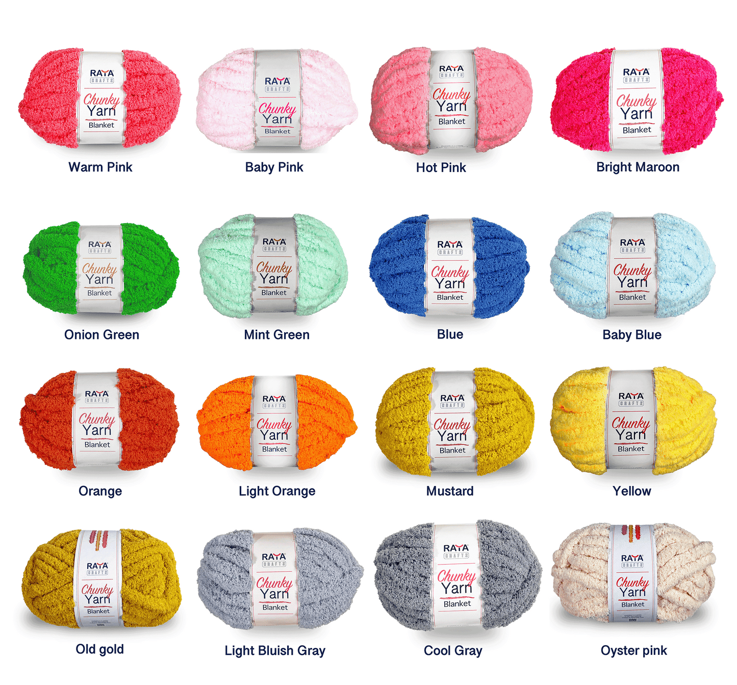 Chunky Chenille Blanket Yarn - Jumbo - Size 7