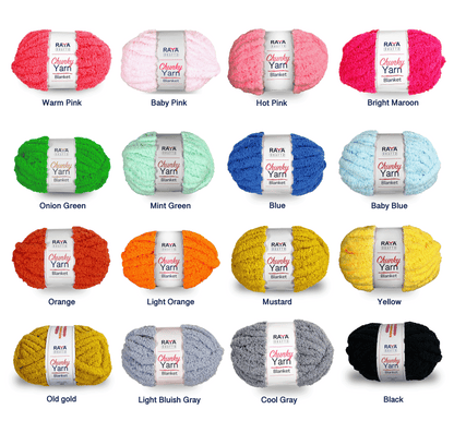 Chunky Chenille Blanket Yarn - Jumbo - Size 7