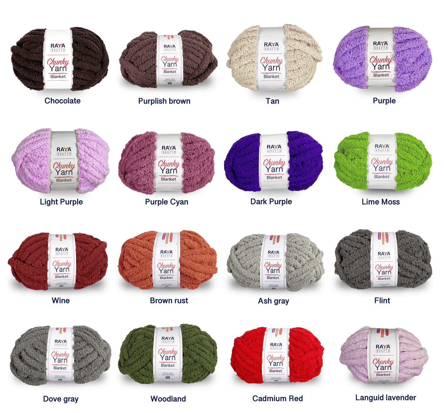 Chunky Chenille Blanket Yarn - Jumbo - Size 7