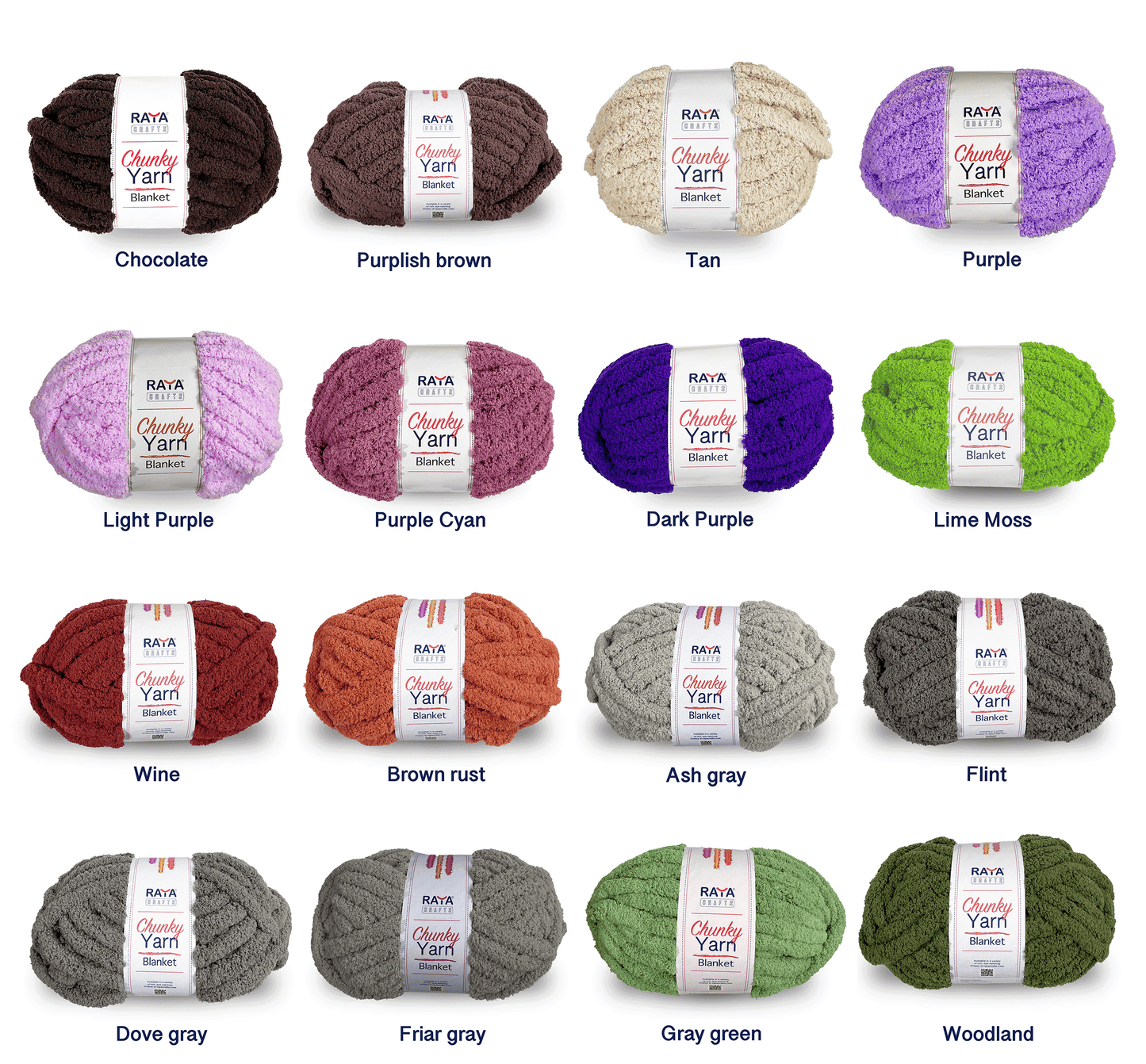 Chunky Chenille Blanket Yarn - Jumbo - Size 7