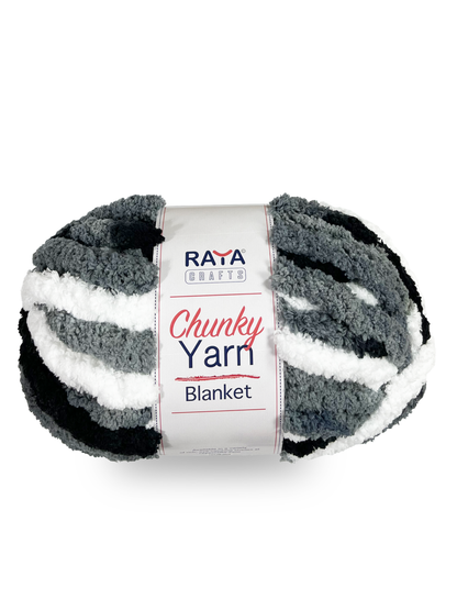 Multicolors Chunky Chenille Blanket Yarn - Jumbo - Size 7