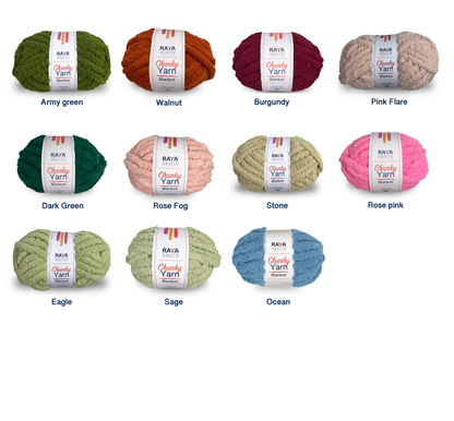 Chunky Chenille Blanket Yarn - Jumbo - Size 7