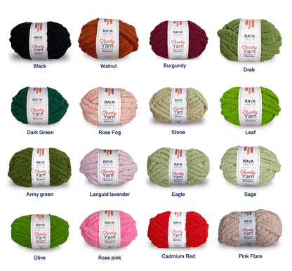 Chunky Chenille Blanket Yarn - Jumbo - Size 7