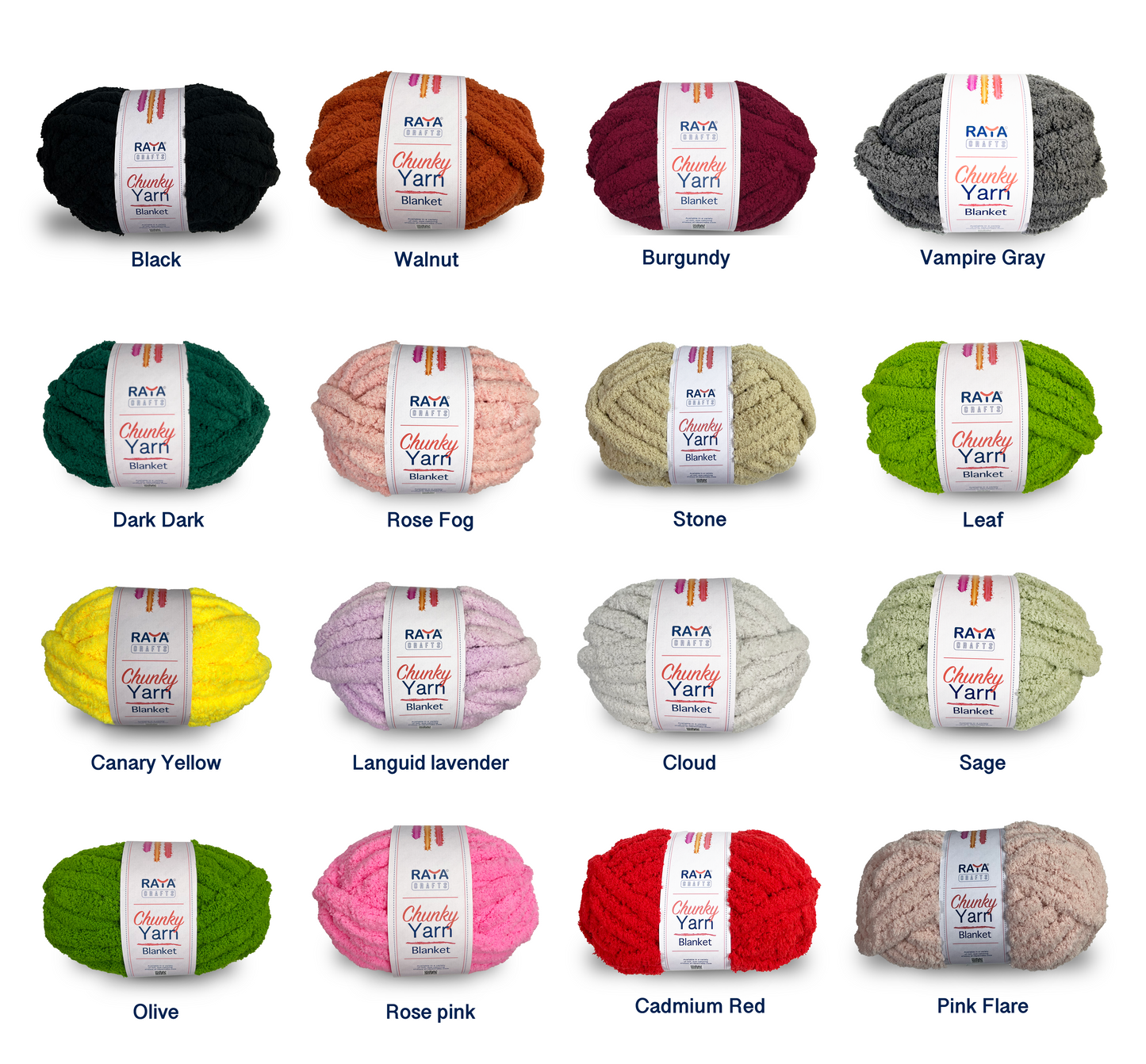 Chunky Chenille Blanket Yarn - Jumbo - Size 7