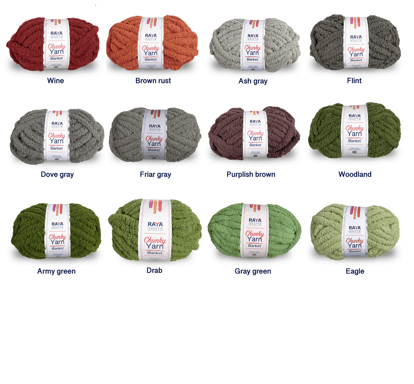 Chunky Chenille Blanket Yarn - Jumbo - Size 7