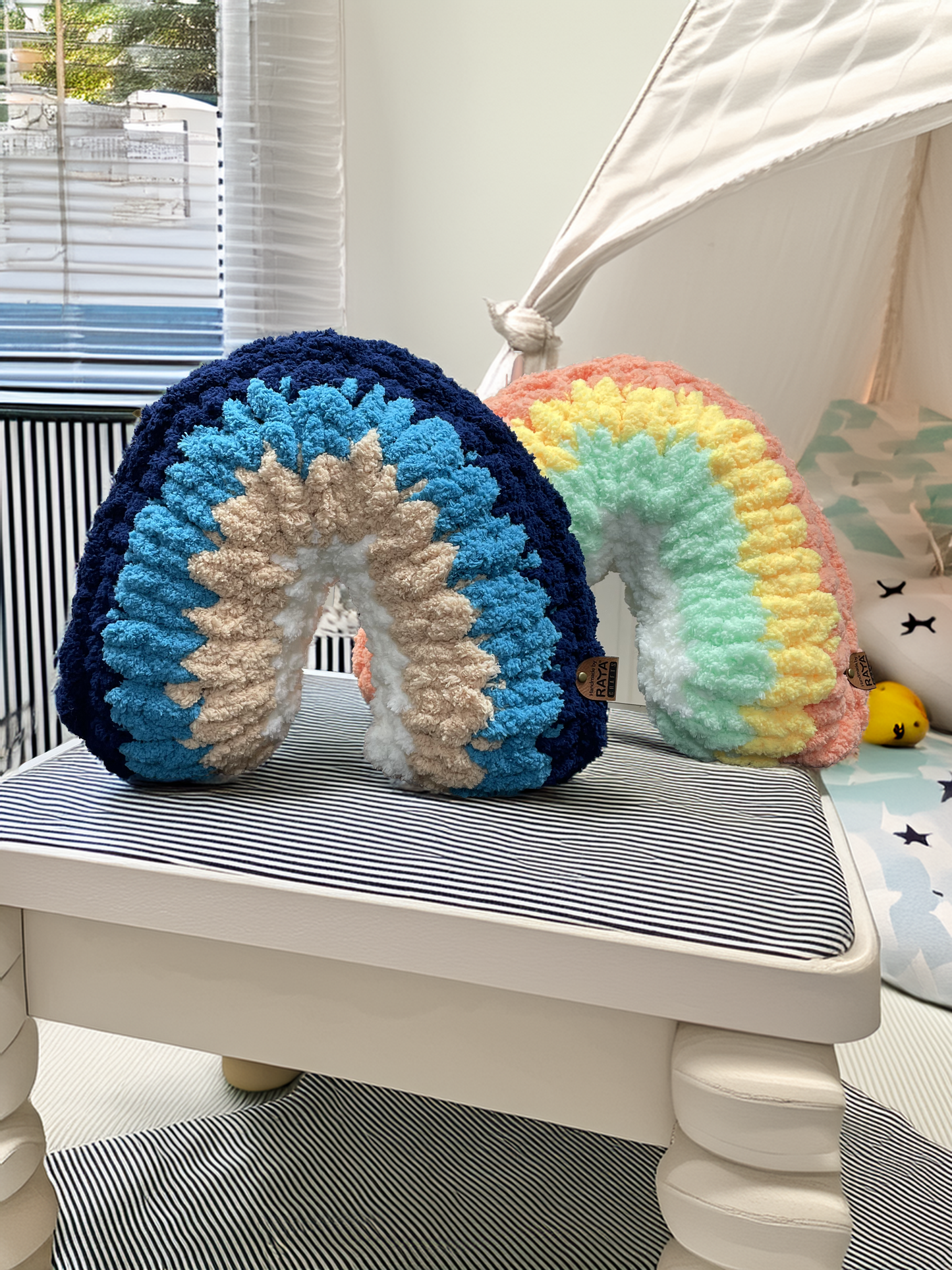 Rainbow Playmat & Pillow Set – Handmade with Love