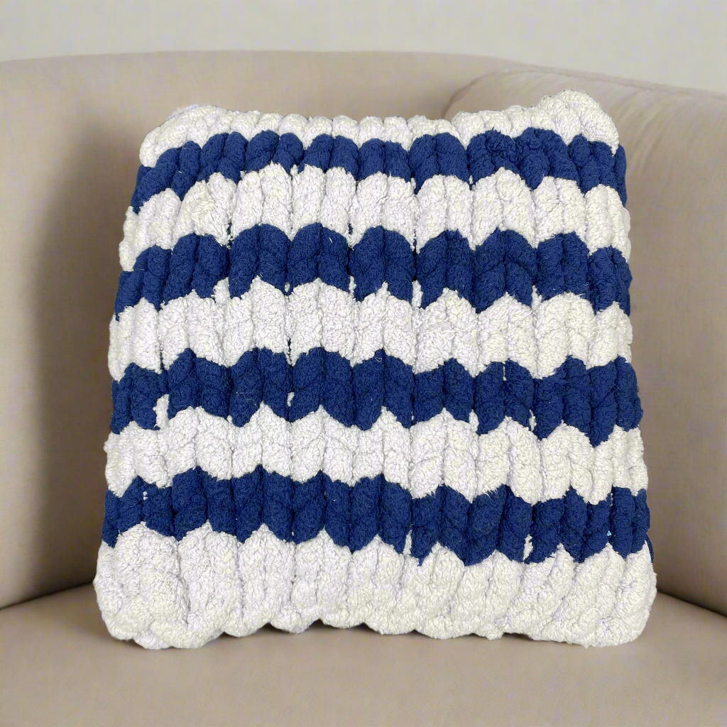 Chunky Chenille Yarn Decorative Pillows